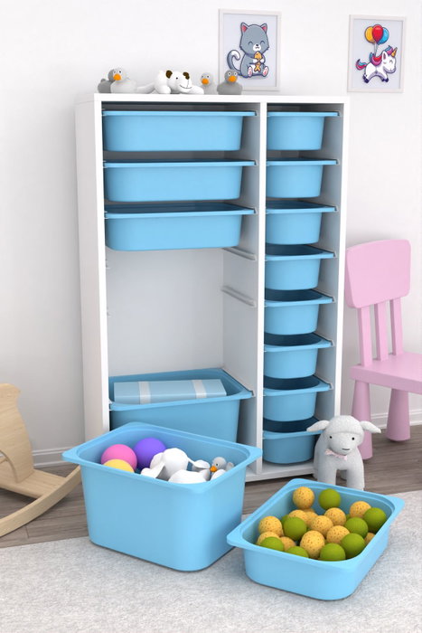 Hanah Home Rine 2D4K8U Blanco y Azul